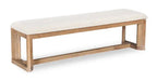 Aspen Dining Bench with Fabric Seat, 64.25W