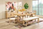 Banc de salle à manger Aspen avec siège en tissu, 64,25 po L