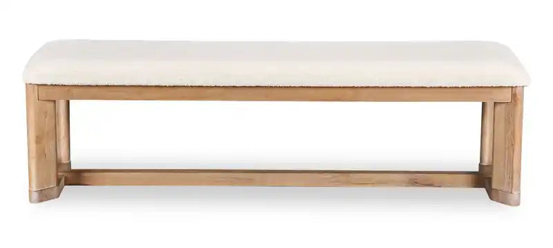 Banc de salle à manger Aspen avec siège en tissu, 64,25 po L