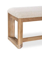 Banc de salle à manger Aspen avec siège en tissu, 64,25 po L