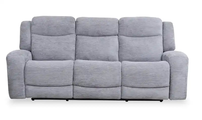 Atlantis 90 Fabric Power Reclining Sofa with USB Ports - Dove Grey