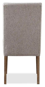 Chaise de salle à manger Cedar en tissu polyester, bois de pin