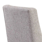 Chaise de salle à manger Cedar en tissu polyester, bois de pin