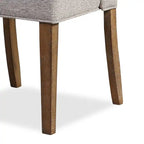 Chaise de salle à manger Cedar en tissu polyester, bois de pin