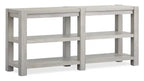 Clifford 64 Contemporary Solid Wood Sofa Table with Shelves - Calico Grey