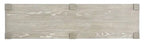 Table de canapé contemporaine en bois massif avec étagères - Gris Calico 64 po