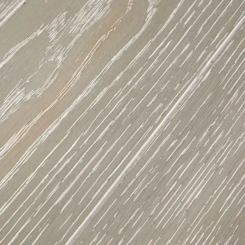 Table de canapé contemporaine en bois massif avec étagères - Gris Calico 64 po