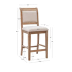 Tabouret de bar Emmy en tissu