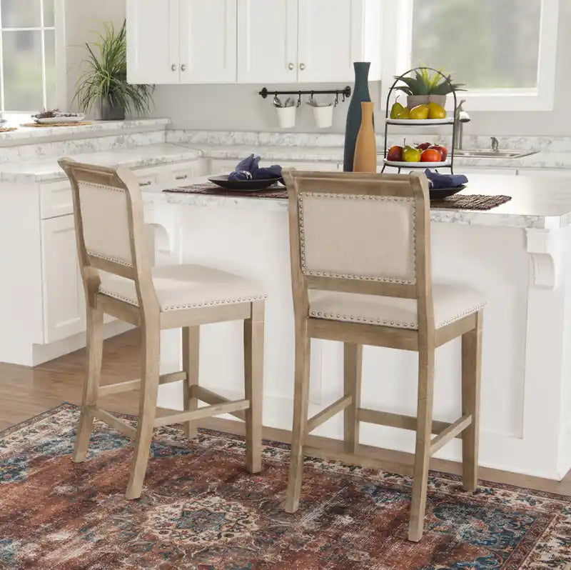 Tabouret de bar Emmy en tissu