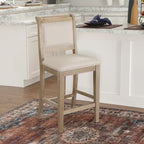 Tabouret de bar Emmy en tissu