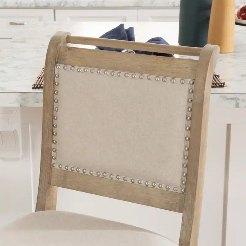Tabouret de bar Emmy en tissu