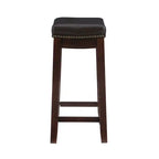 Tabouret de comptoir sans dossier en similicuir Claridge