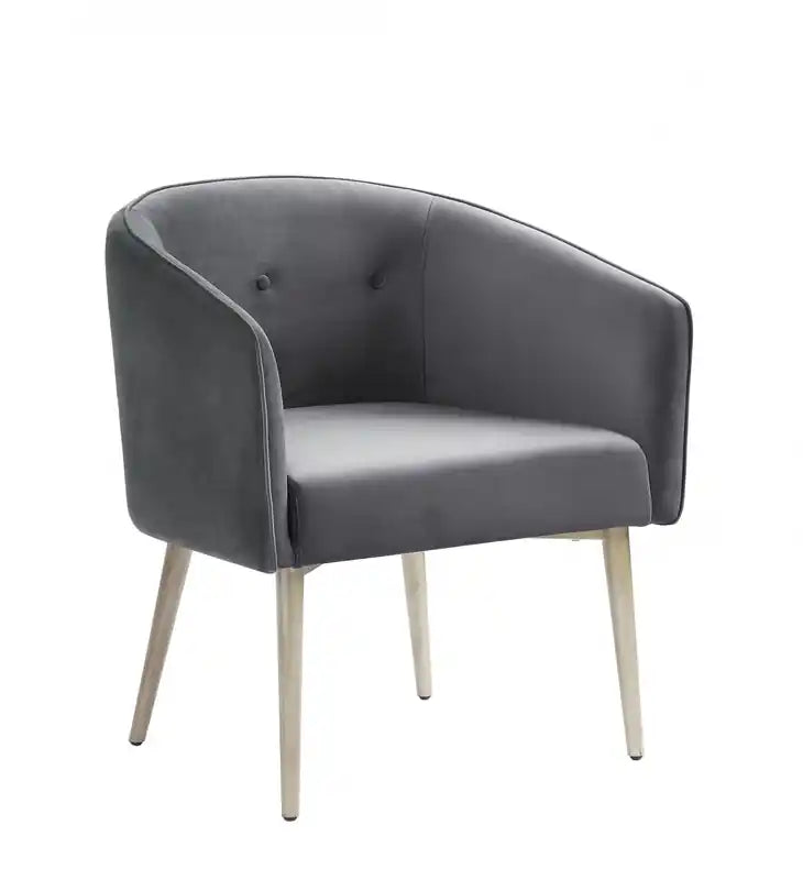 Fauteuil d'appoint velours gris