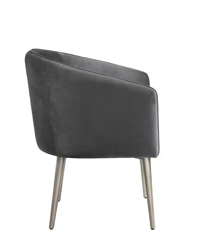 Fauteuil d'appoint velours gris
