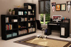 Bibliothèque à 4 tablettes - Noir pur