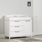 Table à langer avec contour amovible - Blanc pur