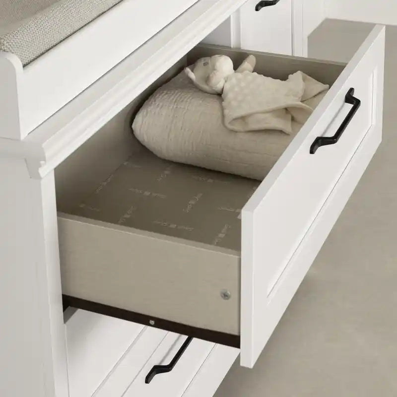 Table à langer avec contour amovible - Blanc pur