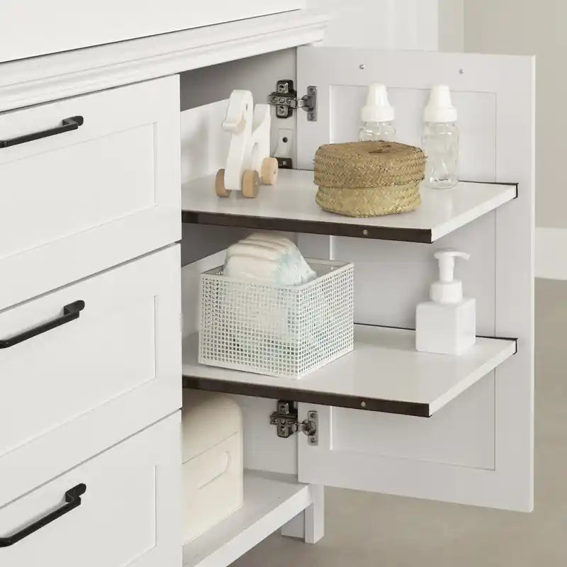 Table à langer avec contour amovible - Blanc pur