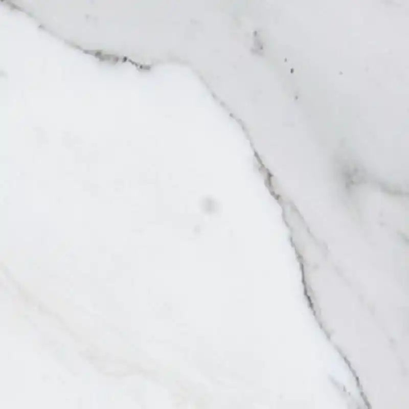 62.20 Meuble TV moderne du milieu du siècle - Blanc et motif marbre