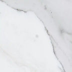 62.20 Meuble TV moderne du milieu du siècle - Blanc et motif marbre