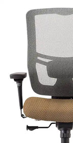 26.4 Chaise de bureau - Beige avec dossier en maille