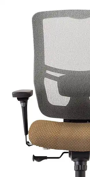 26.4 Chaise de bureau - Beige avec dossier en maille