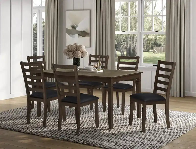 Chaise de salle à manger Devon avec tissu en cuir végétalien
