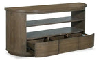 Eldon 60 Modern Round Solid Wood Sofa Table with Storage - Porpoise