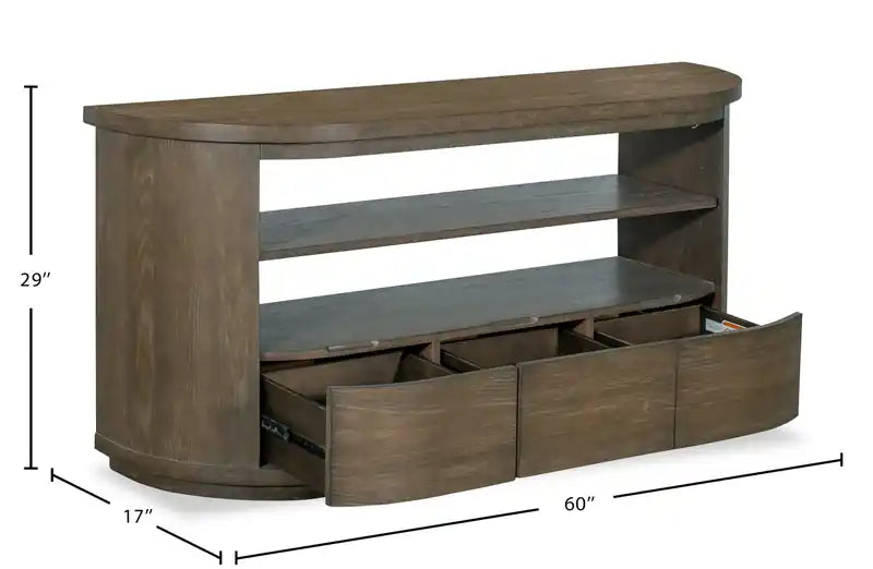 Table basse ronde moderne en bois massif de 60 cm avec rangement - Porpoise