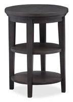 Hanson 18 Round Traditional Pine End Table
