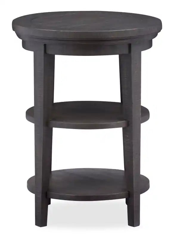 Table d'appoint traditionnelle en pin Hanson, 18 po, ronde