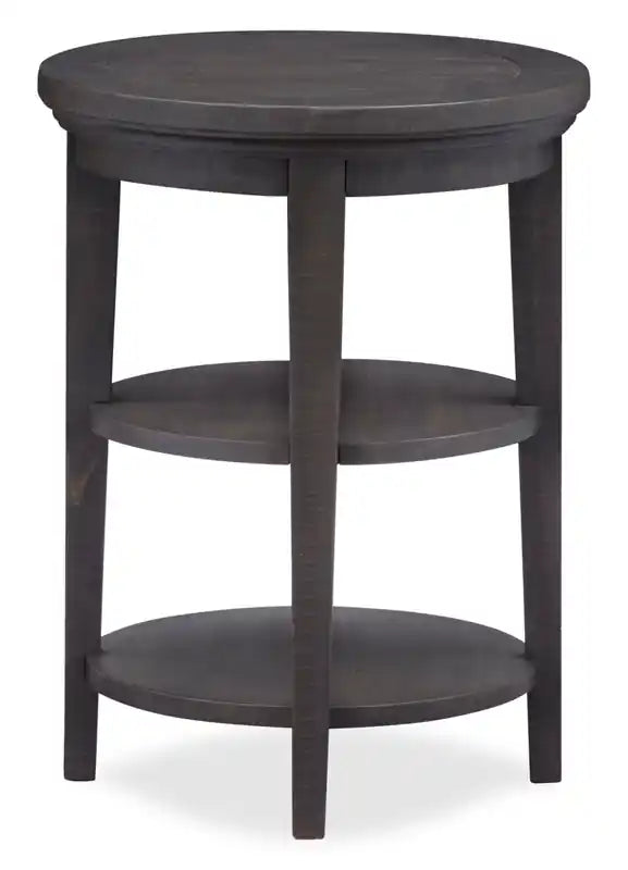 Table d'appoint traditionnelle en pin Hanson, 18 po, ronde