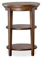 Table d'appoint traditionnelle en pin Hanson, 18 po, ronde