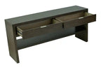 64 Table basse en bois massif moderne avec rangement - Homestead Brown