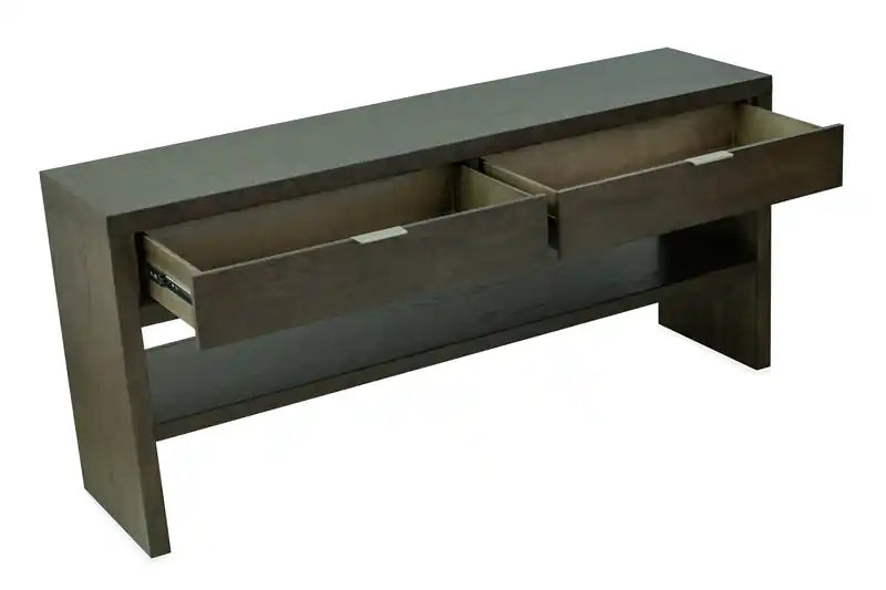 64 Table basse en bois massif moderne avec rangement - Homestead Brown