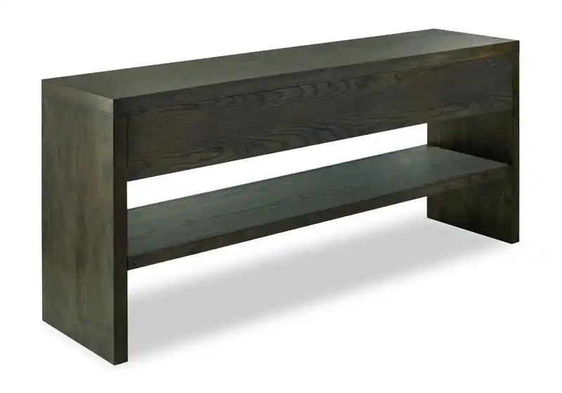 64 Table basse en bois massif moderne avec rangement - Homestead Brown