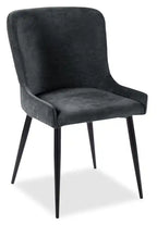 Lexi Dining Chair with Velvet-Look Fabric