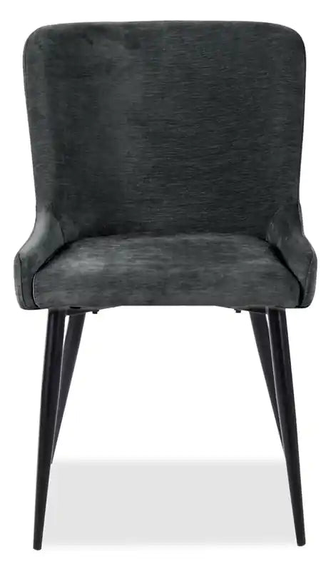 Chaise de salle à manger avec tissu aspect velours