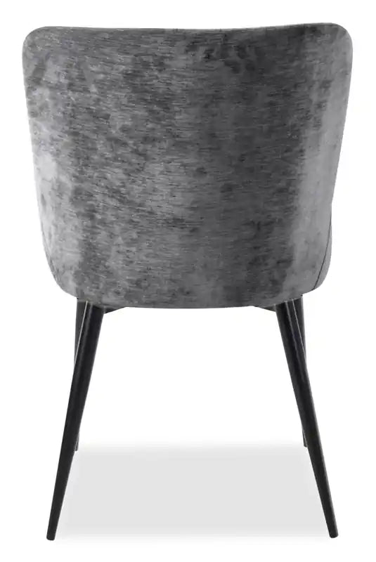 Chaise de salle à manger avec tissu aspect velours