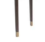Table d'appoint ronde moderne 24 po - Bouleau brun foncé