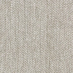 Pouf de rangement en tissu chenille de 44 po avec pieds en bois - Beige lin