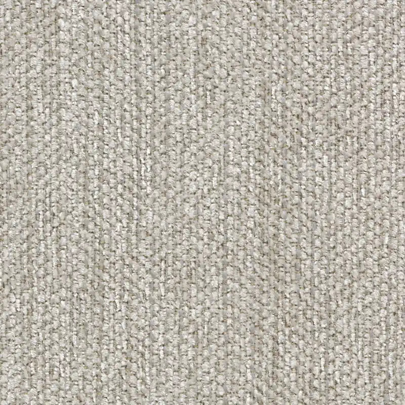 Pouf de rangement en tissu chenille de 44 po avec pieds en bois - Beige lin