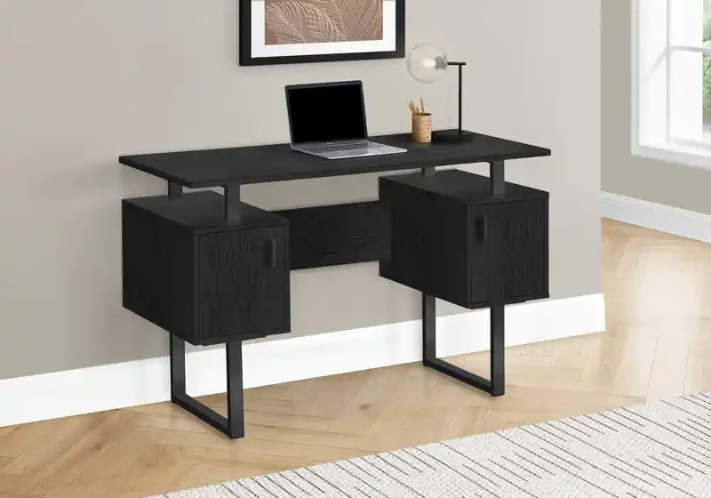 Bureau de 47,75 po avec 2 armoires de rangement