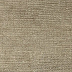 Fauteuil en tissu chenille avec garniture cloutée et pieds tournés en bois
